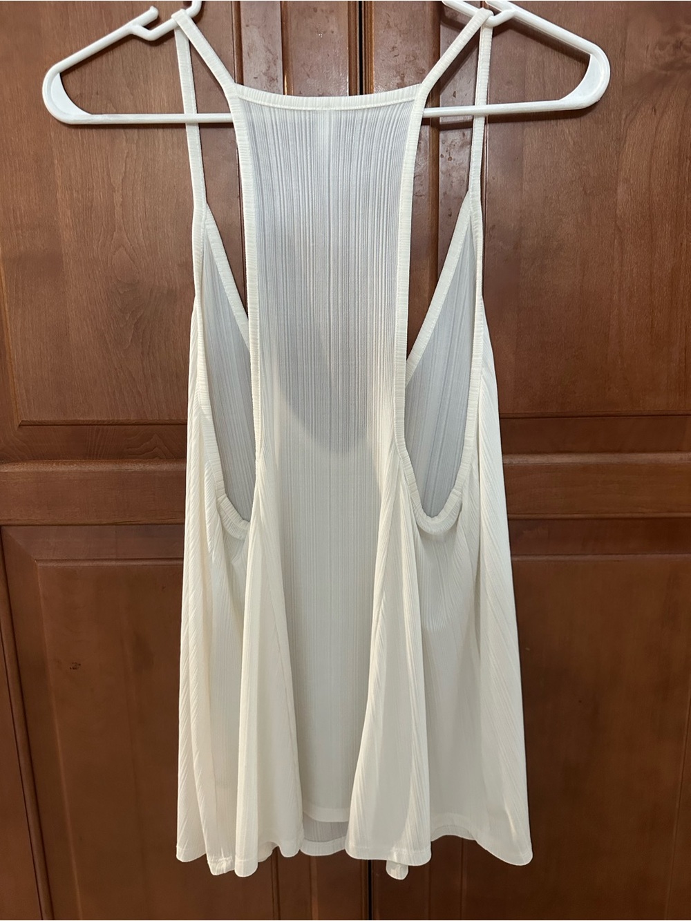 Free People Ivory Ribbed Racerback Camisole - Picture 3 of 3